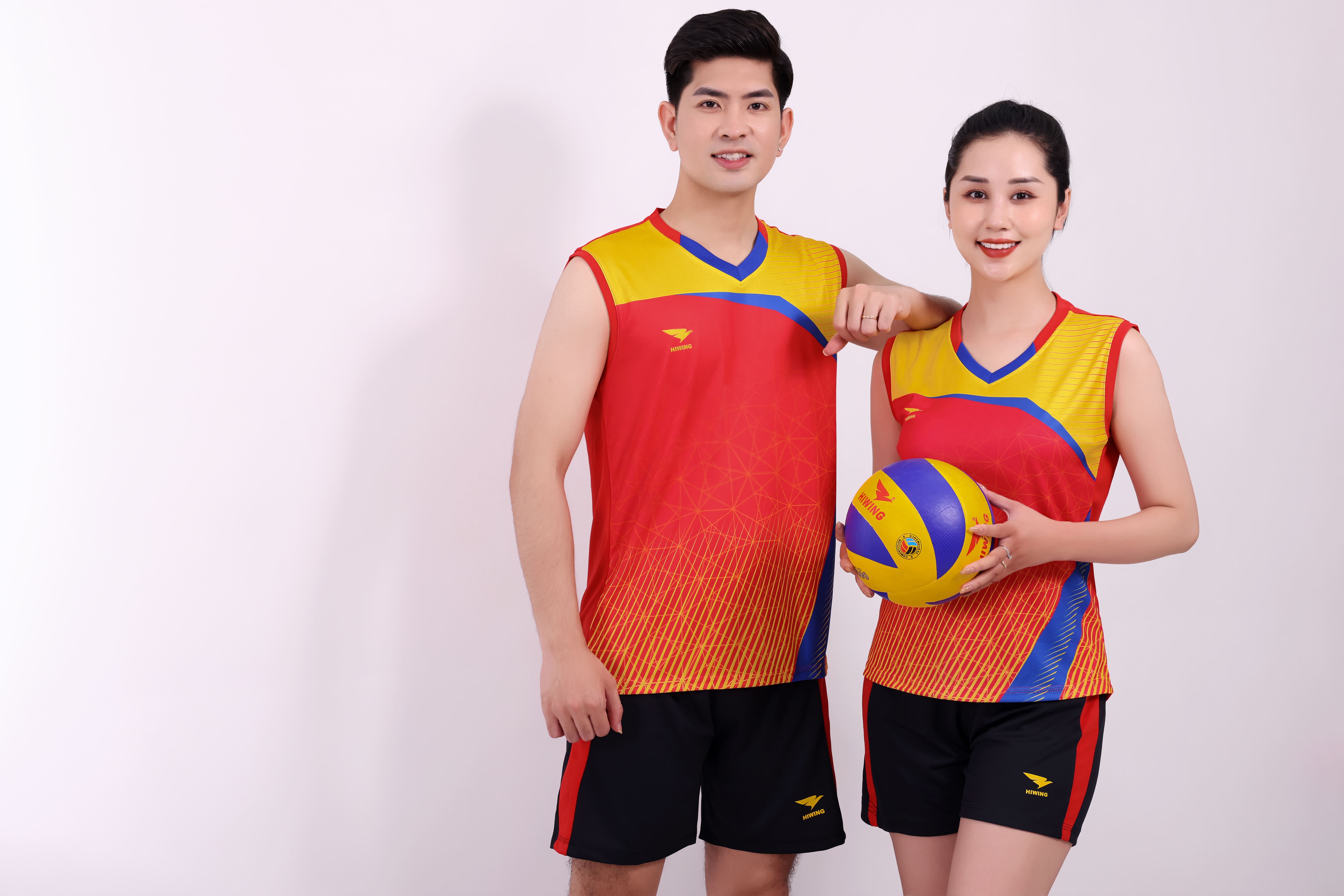 Áo bóng chuyền Nam Hiwing H11 chính hãng - Màu Đỏ